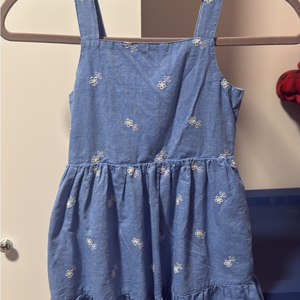 Blue Floral Kids Dress